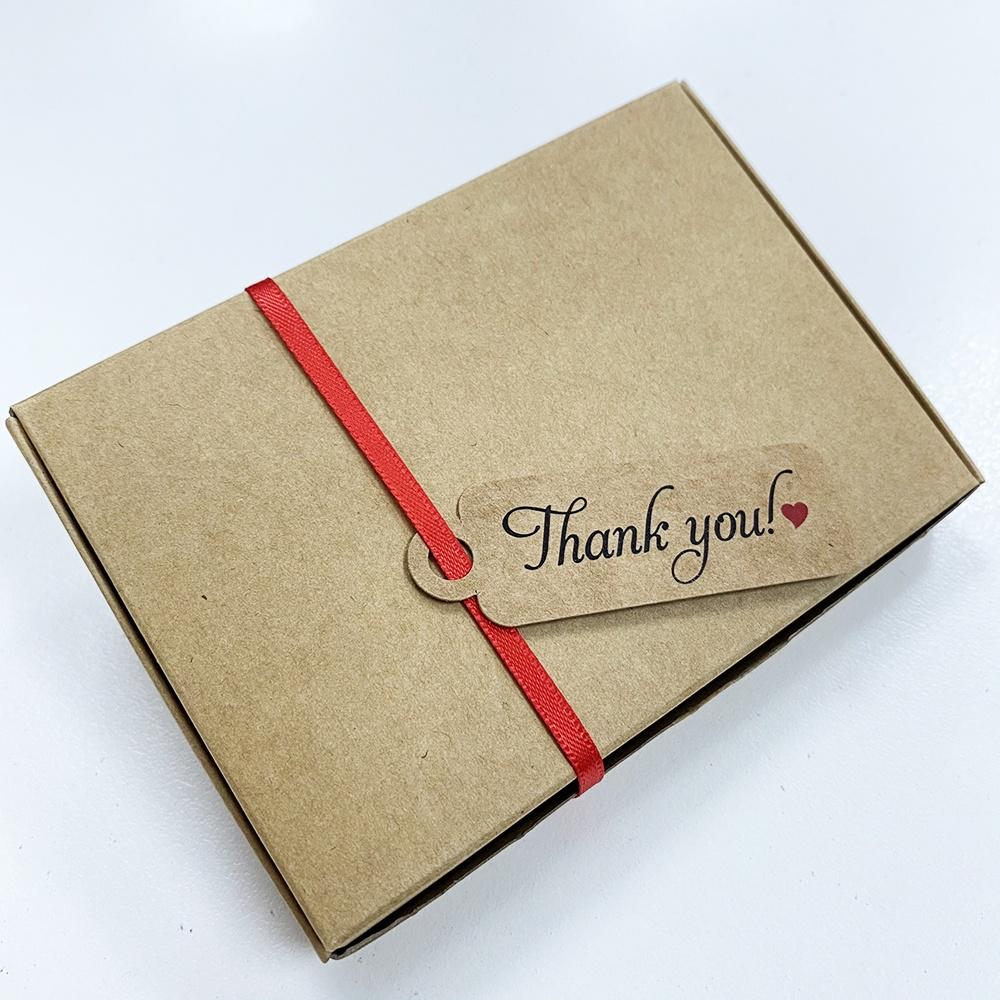 100pcs,Thẻ Tag THANK YOU Cám Ơn Giấy Kraft / Trắng