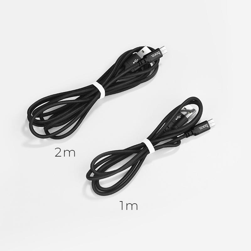 Cáp USB to MicroUSB dây dù X14 chính hãng Hoco 1,2m (màu ngẫu nhiên)