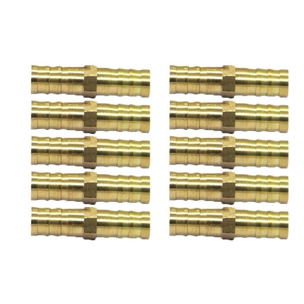 10Pcs BRASS AIR FITTING MALE COUPLER HOSE FITTINGS COMPRESSOR CONNECTOR 6MM