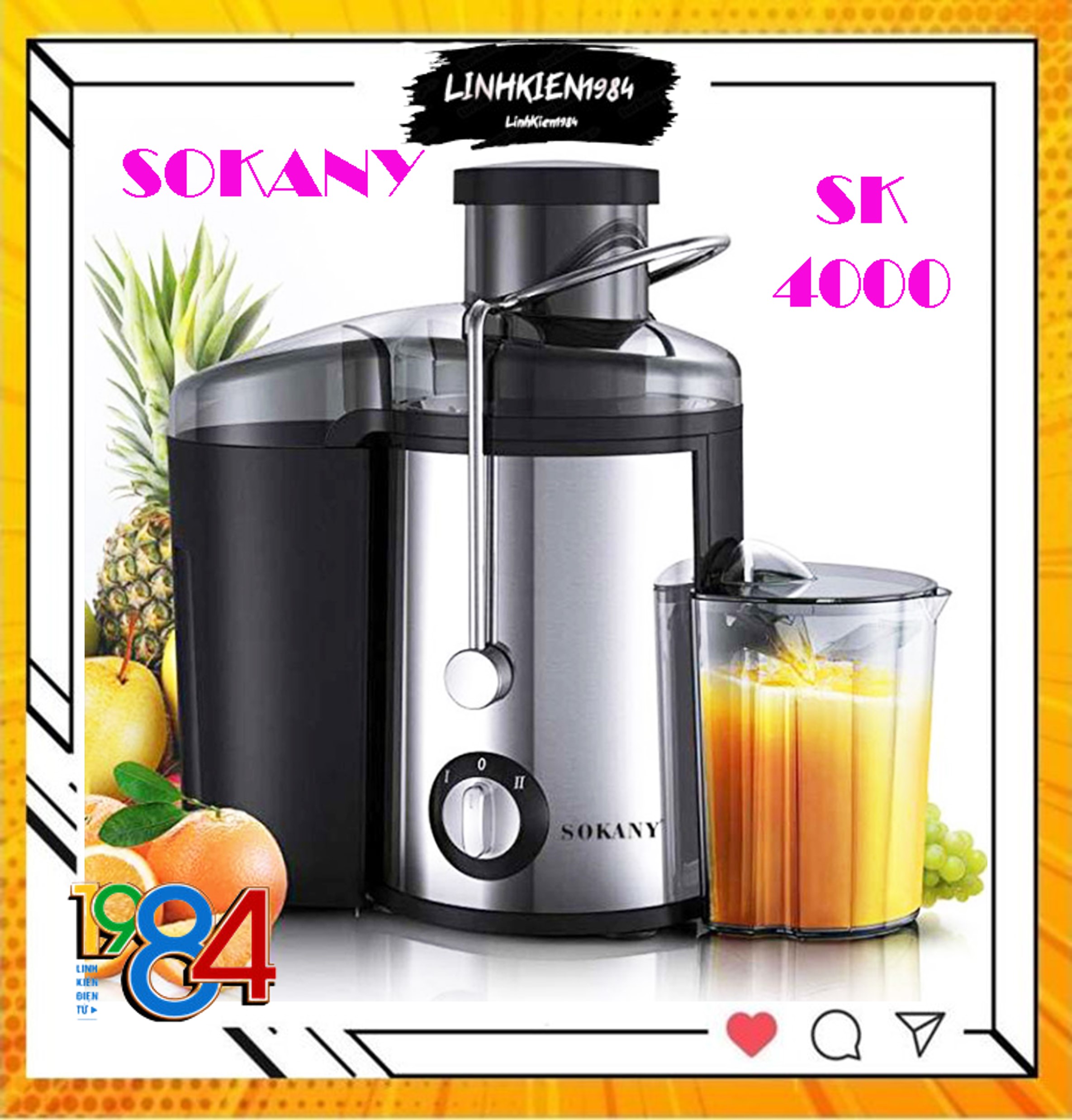 Máy ép hoa quả chậm SK 4000