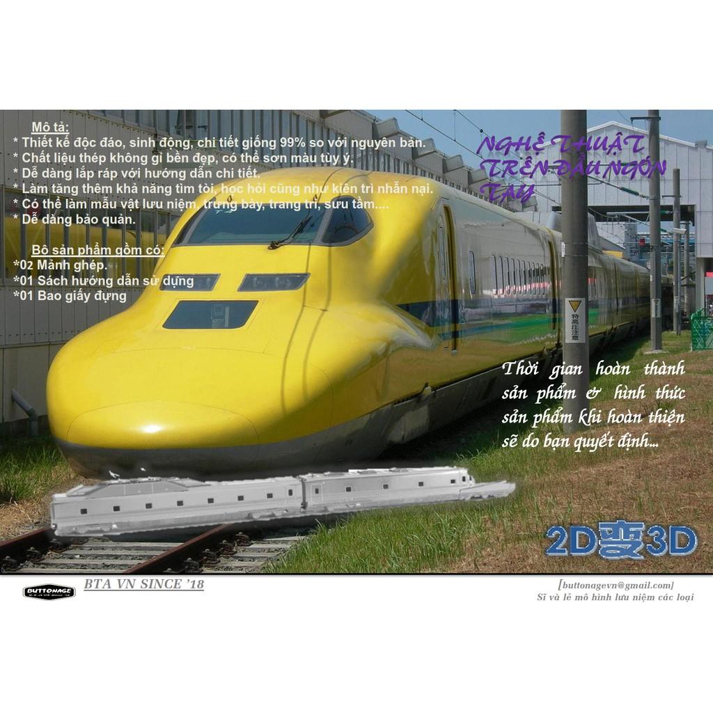 Mô Hình Lắp Ráp 3d Tàu Cao Tốc Shinkansen Doctor Yellow Type 923