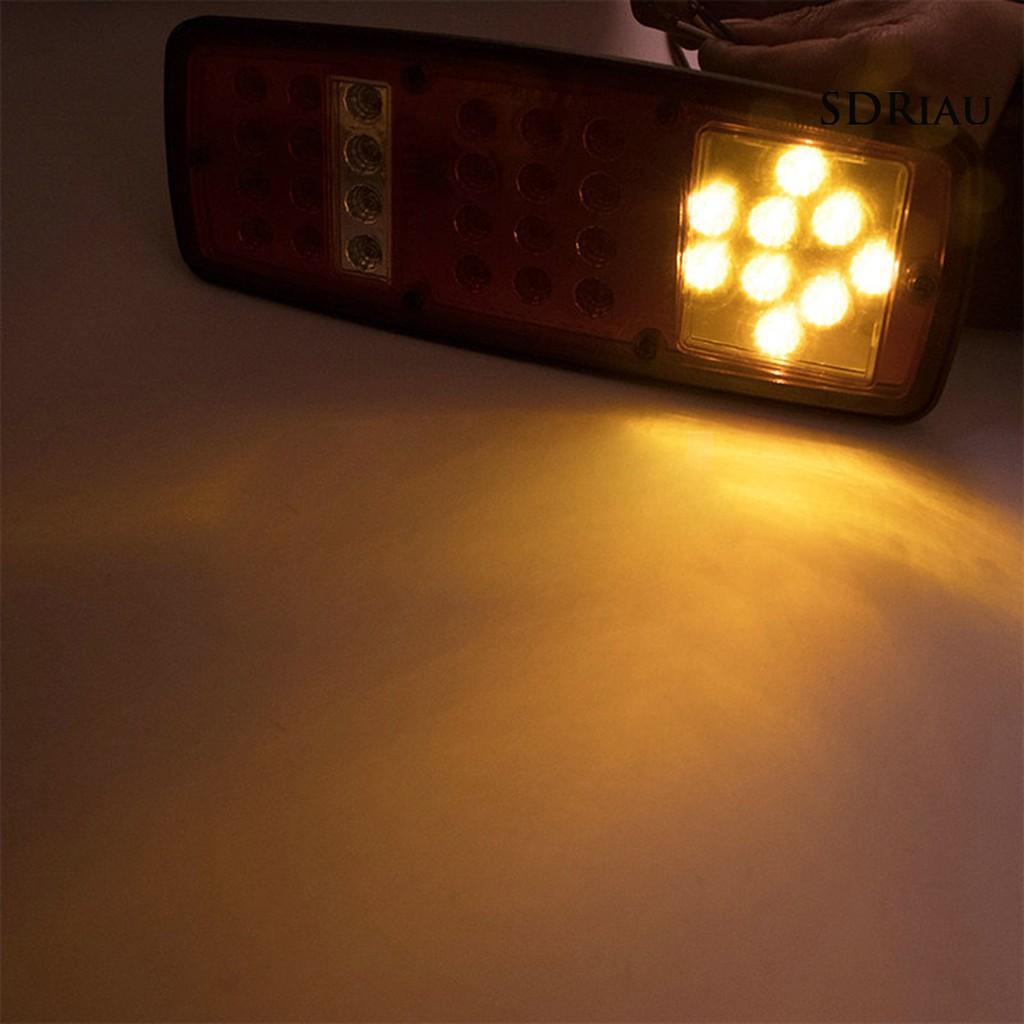 2 Đèn Đuôi Xe Ô Tô Hl-R-017 36 Bóng Led Dc 12 / 24v