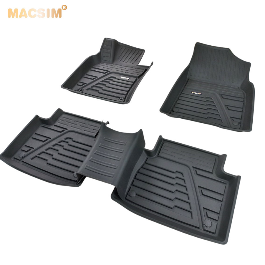Thảm lót sàn xe ô tô TOYOTA NEW CAMRY 2018 - 2022+ Nhãn hiệu Macsim chất liệu nhựa TPE đúc khuôn cao cấp - màu đen