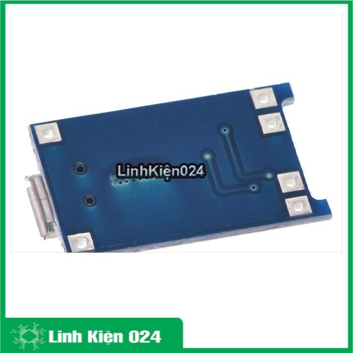 Mạch Sạc Pin Lithium TP4056 1A Micro USB V2 - Có IC Bảo Vệ Quá Dòng, Quá Áp