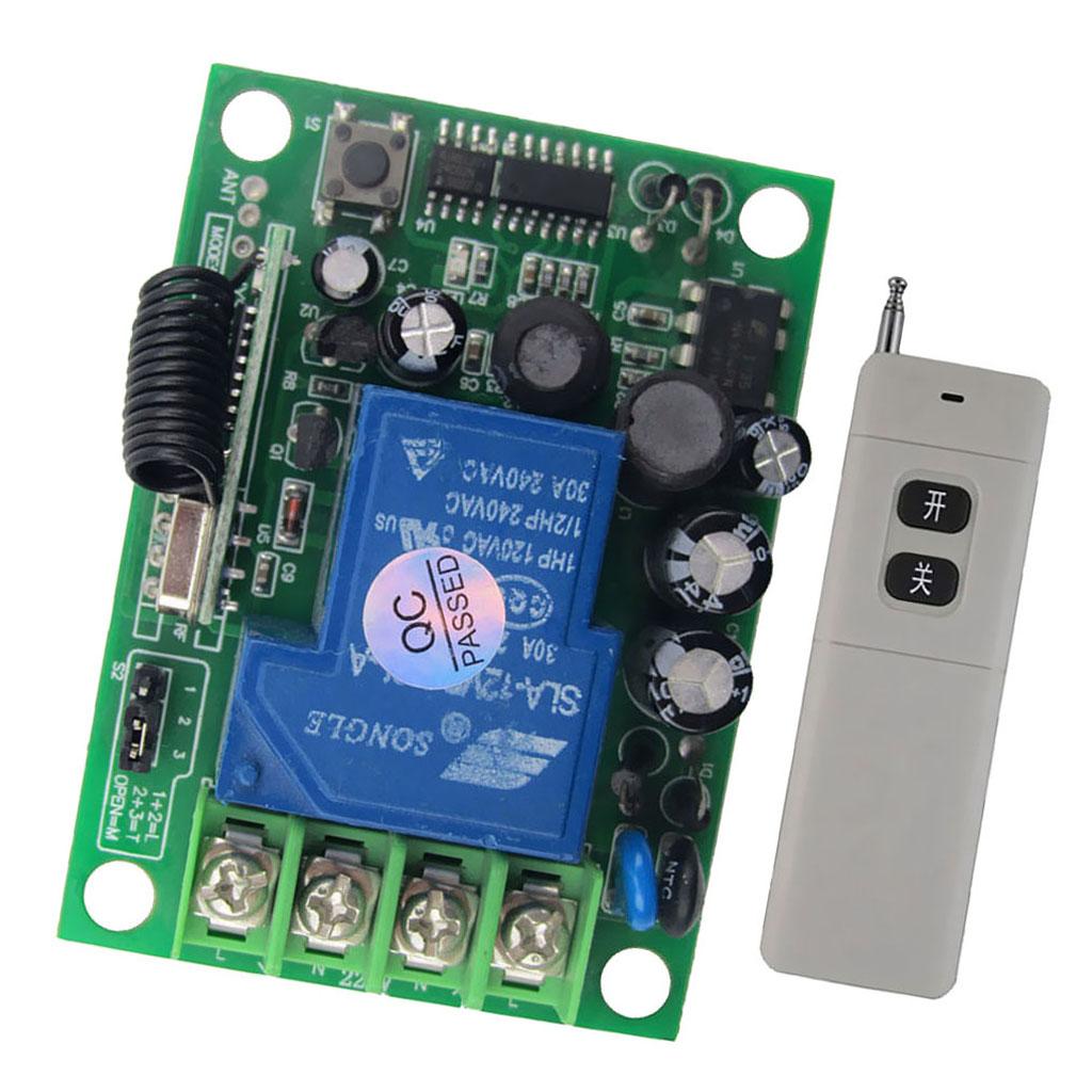3000m Long Distance RF Wireless Remote Control Switch with Receiver 220V
