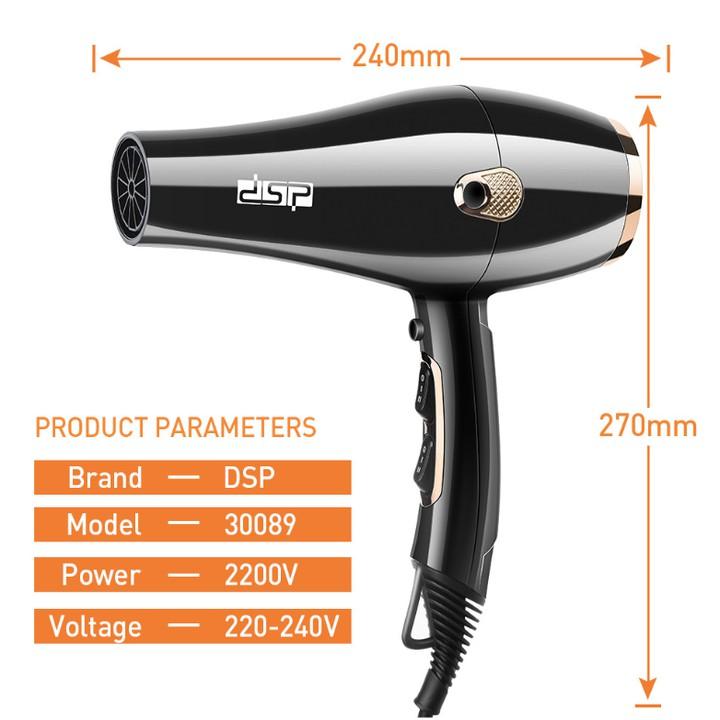 Máy sấy tóc hai chiều thương hiệu cao cấp DSP 30088 - Công suất 1600W - Hàng Chính Hãng