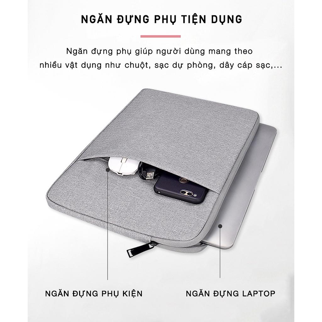 Túi chống sốc dành cho Laptop, Macbook 13 inch/ 14 inch/ 15 inch/15.6 inch, Bảo vệ 360, Chống Nước Hàng Chính Hãng