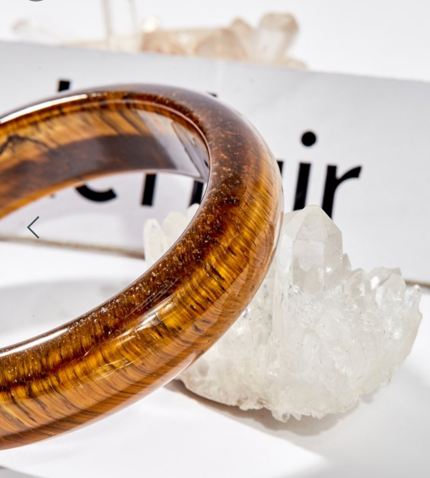 Vòng Tay Opal Mắt Hổ Nâu Vàng 56 mm