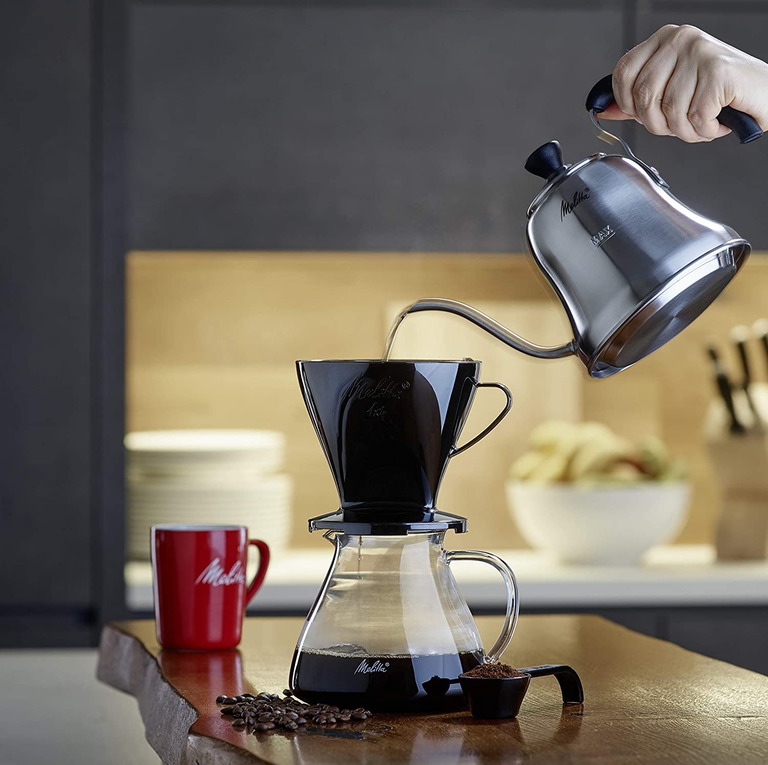 Ấm pour cà phê Melitta 0.7L- Nhập khẩu chính hãng 100% từ thương hiệu Melitta, Đức