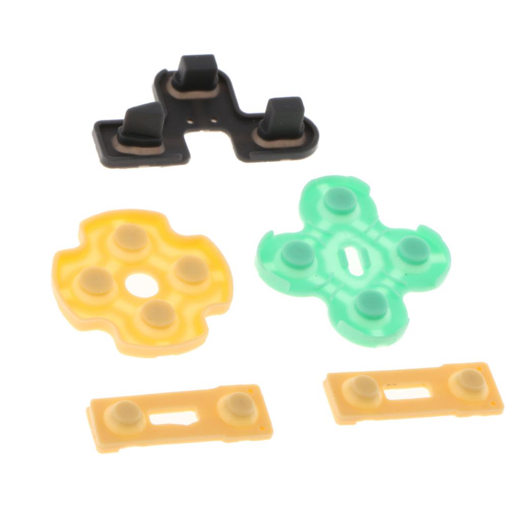 5x Controller Button Conductive Rubber Pad for Sony PS2 Controller Key Kit