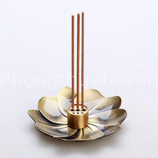 Khay dĩa hứng tàn nhang HOA ĐỒNG 9.8cm- thờ cúng.
