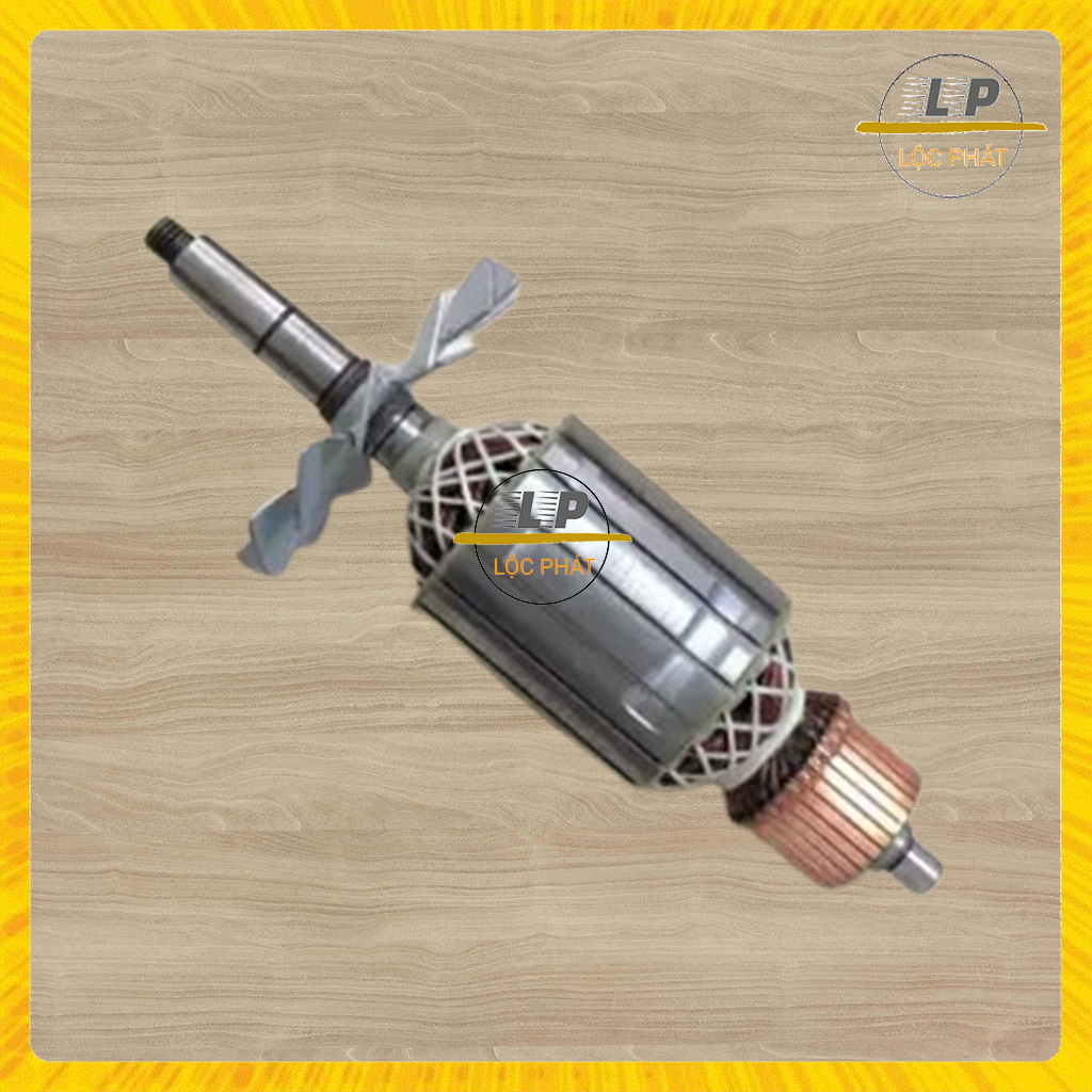 Rotor máy cắt sắt dây curoa - dây đai thân 57mm dài 222mm