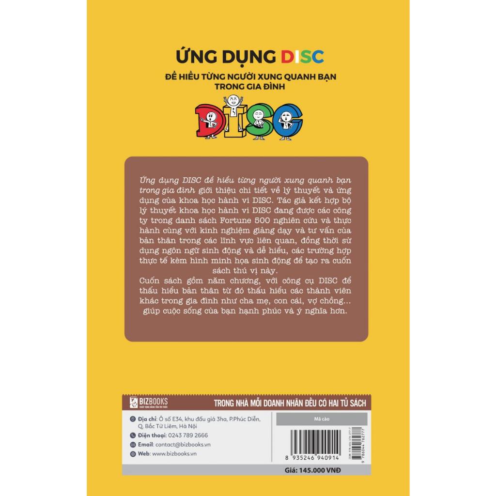 Sách - Ứng Dụng DISC Để Hiểu Từng Người Xung Quanh Bạn Trong Gia Đình