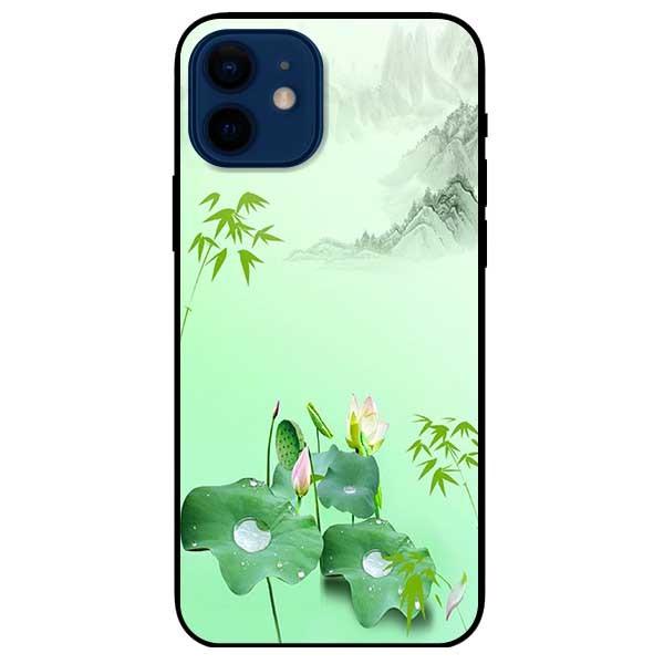 Ốp lưng dành cho Iphone 12 Mini - Iphone 12 - Iphone 12 Pro - 12 Pro Max - mẫu Tranh Sen Đẹp
