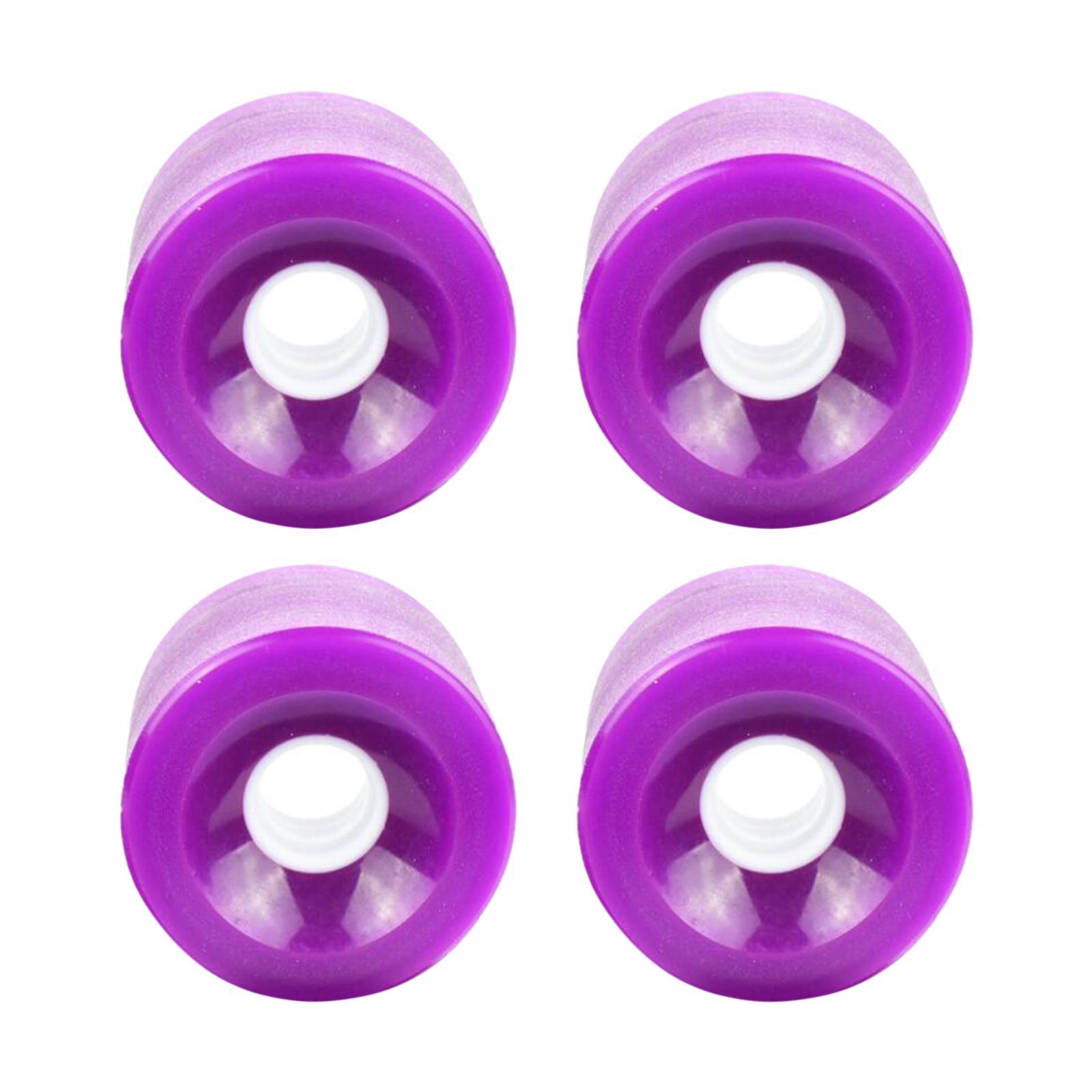 2x4Pieces Longboard Wheels Set 70x51mm Skateboard PU Roller 78A Wheel