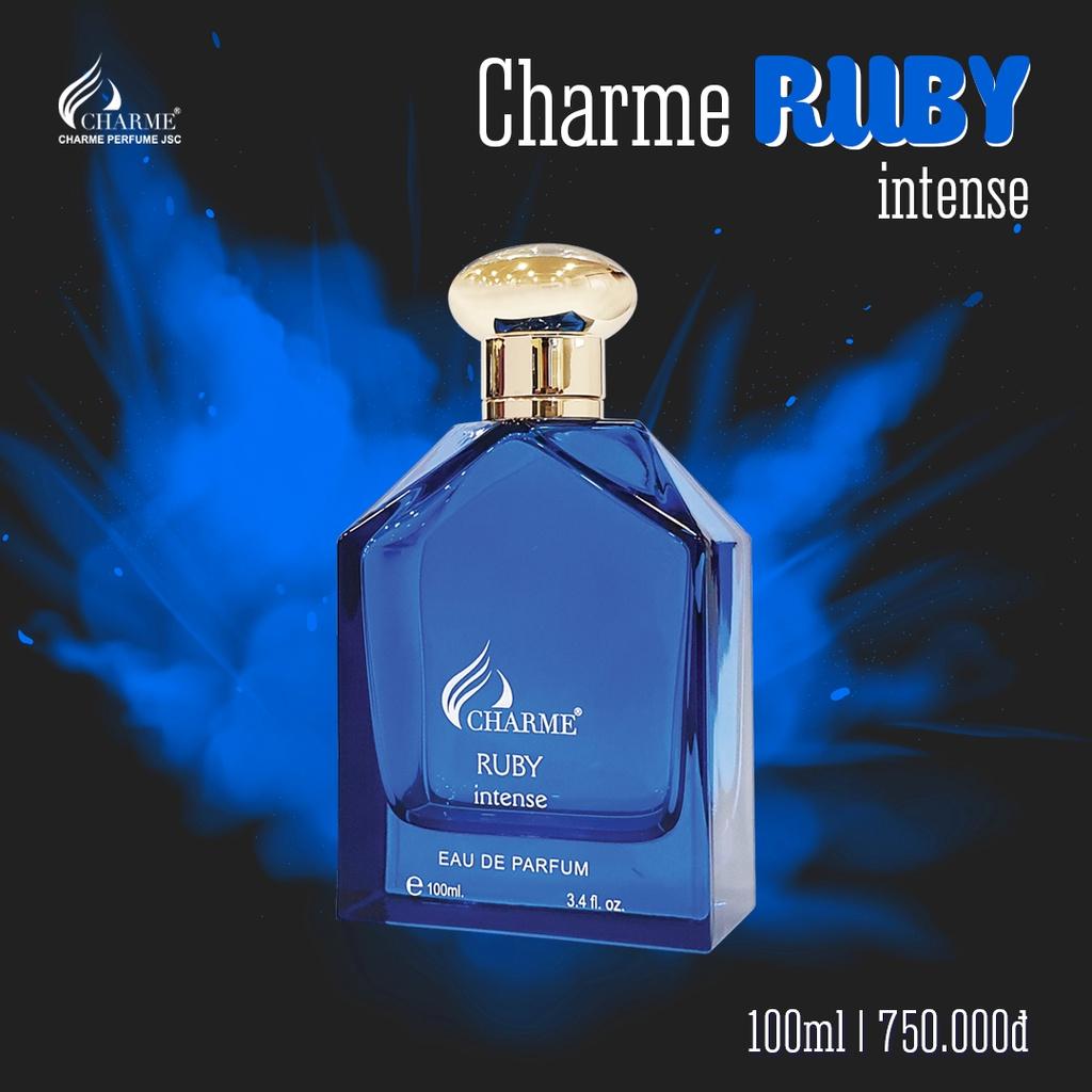 Nước hoa nam cao cấp, Charme Ruby Intense, mùi hương gỗ ấm áp, gây nghiện cho mọi người xung quanh, 100ml