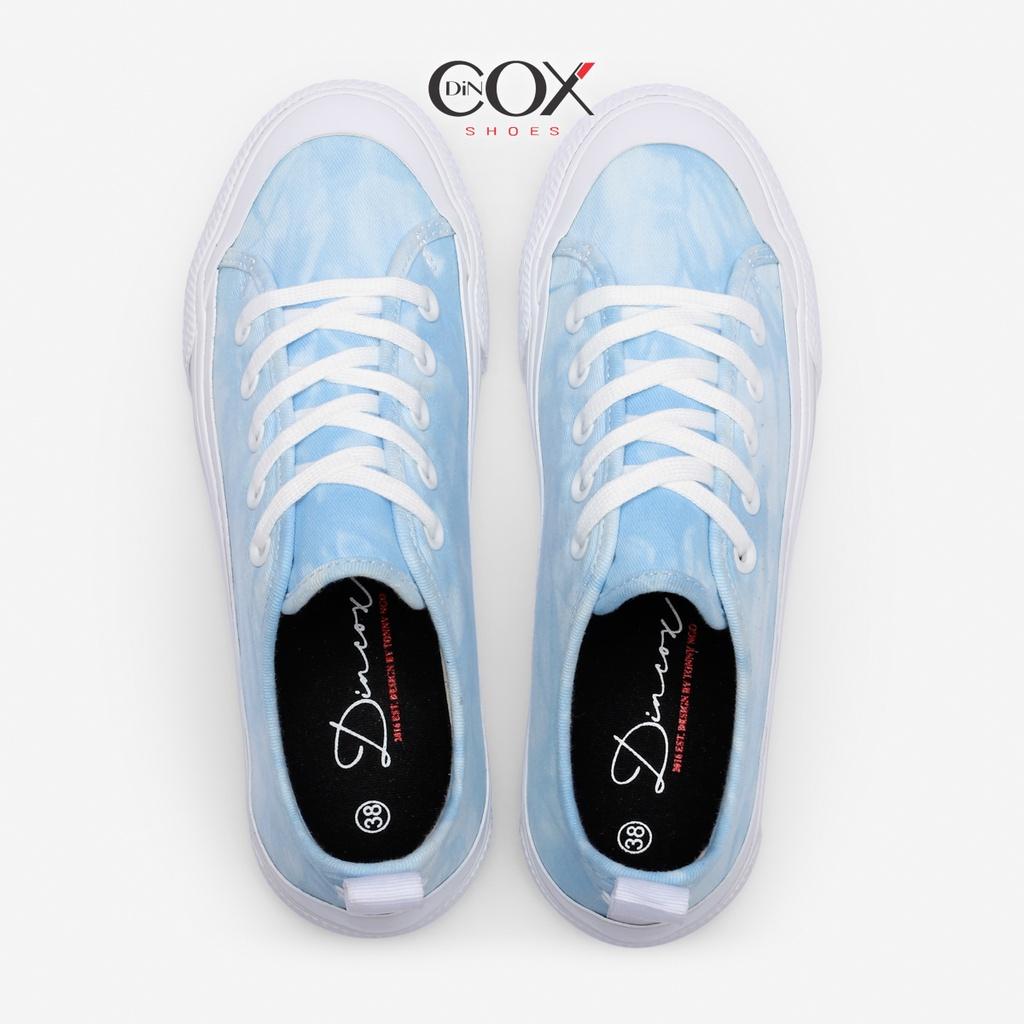 Giày Sneaker Vải Canvas Unisex Chính Hãng DINCOX C20 Blue Tie Dye Sang Trọng Tinh Tế Đơn Giản