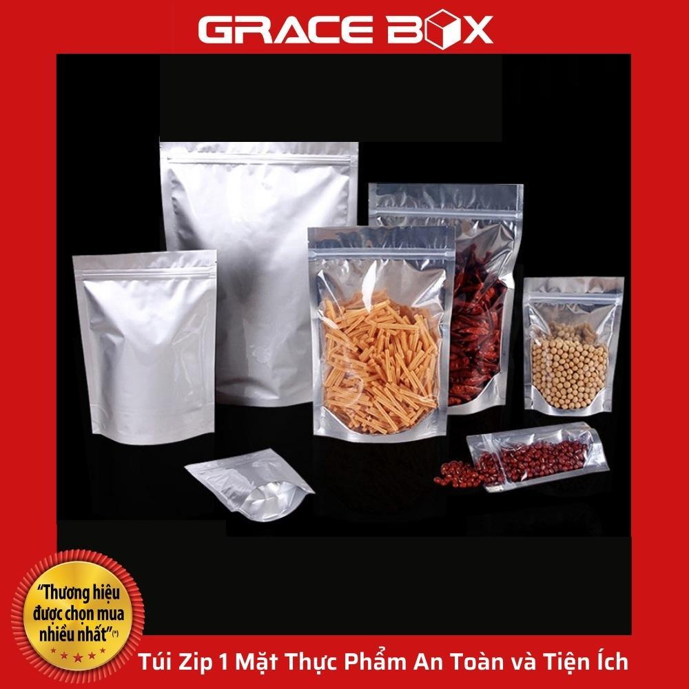 Túi Zip 1 Mặt Thực Phẩm An Toàn và Tiện Ích - Siêu Thị Bao Bì Grace Box