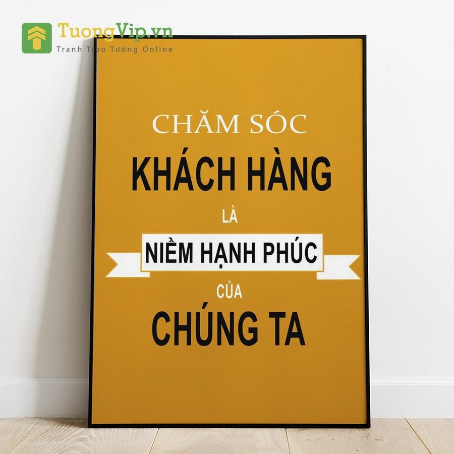 Tranh Canvas - Tranh Treo Tường Slogan Tạo Động Lực 8 - Tặng Kèm Đinh Đóng Tường Không Cần Khoan