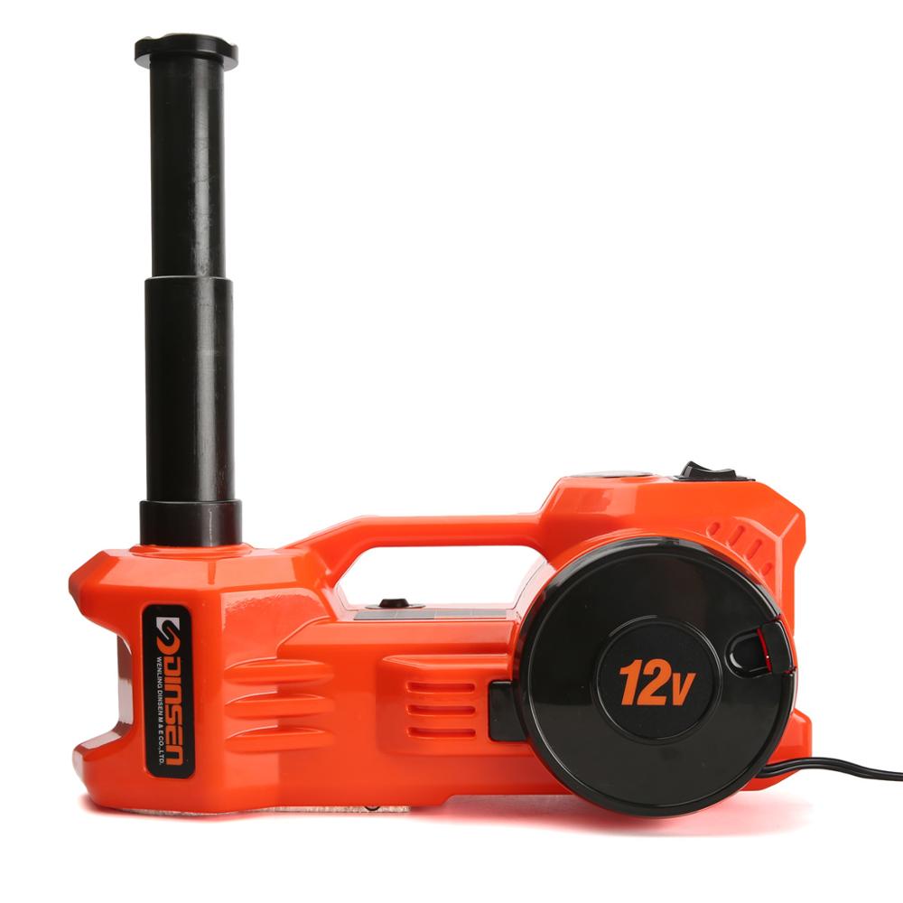 Bộ kích thủy lực nâng ô tô 3 trong 1: Kích thủy lực điện, Bơm, Cờ lê, găng tay, búa phá kính