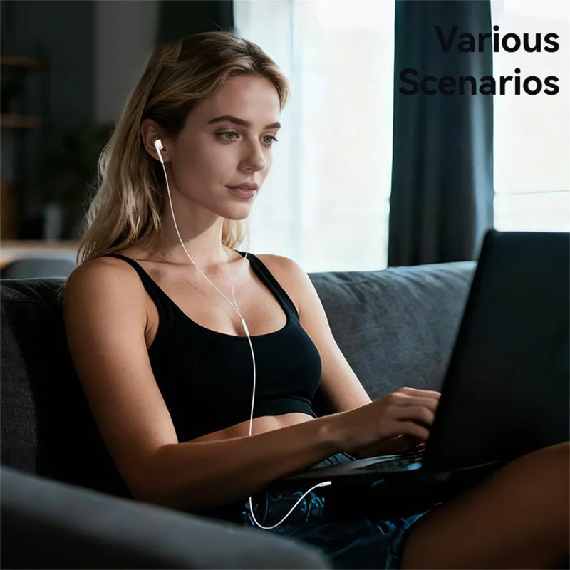 Tai Nghe Có Dây Type-C USAMS SJ771 EP-50 Chất âm Hi-Fi Dây Dài 1m2 (Hàng chính Hãng)