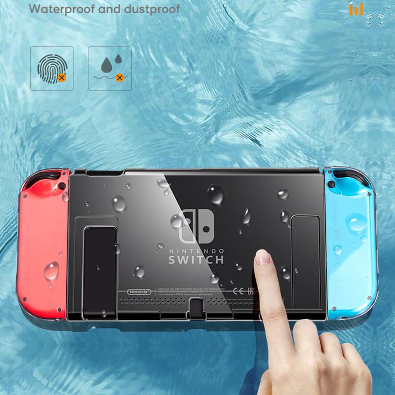 Trong Suốt Pha Lê Trong Suốt Cứng Vỏ Vỏ Bảo Vệ Cho Nintend Switch NS Tay Cầm Joy-Con Tay Cầm Tay Cầm Máy Chơi Game Màu sắc: Mũ Lưỡi Trai