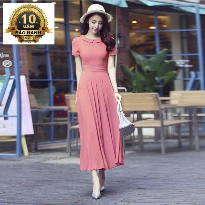 SALE - Đầm maxi voan cổ sen Misa Fashion MS289