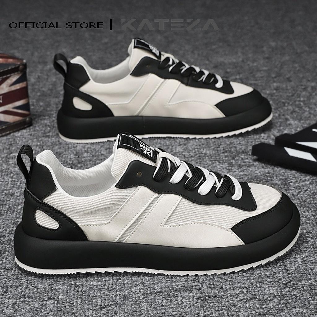 Giày sneaker nam KATEZAG61 chất liệu vải kết hợp da thoáng khí phong cách trẻ trung năng động full size