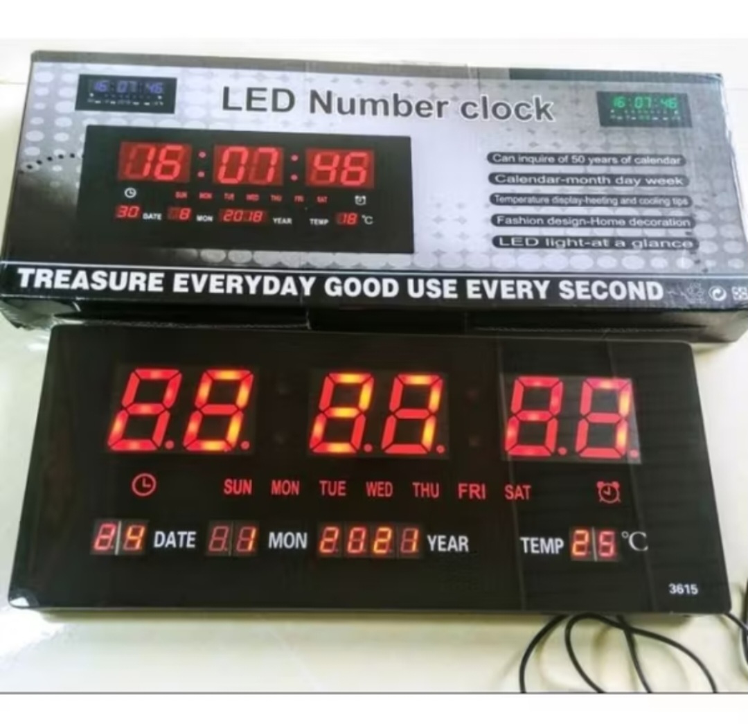 ĐỒNG HỒ LED TREO TƯỜNG BÁO GIỜ BÁO NHIỆT ĐỘ NGÀY THÁNG NĂM THỨ