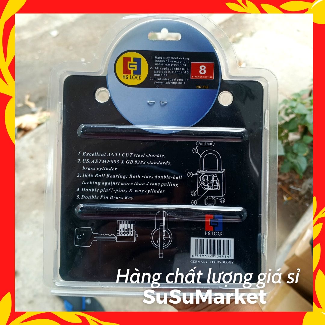 Ổ khoá HG LOCK 860 | Chống đập, chống nạy, chống cưa | Sản phẩm thợ khoá tin dùng |
