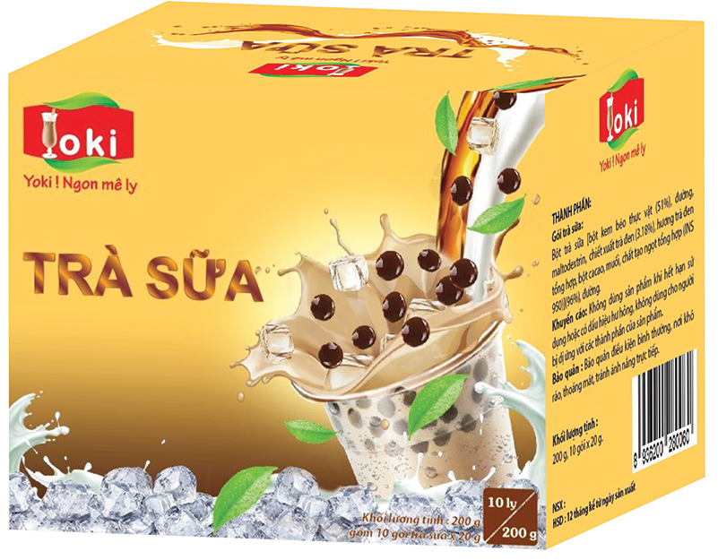 Combo Trà sữa truyền thống Yoki 200g &amp; Trà sữa Matcha Yoki 200g