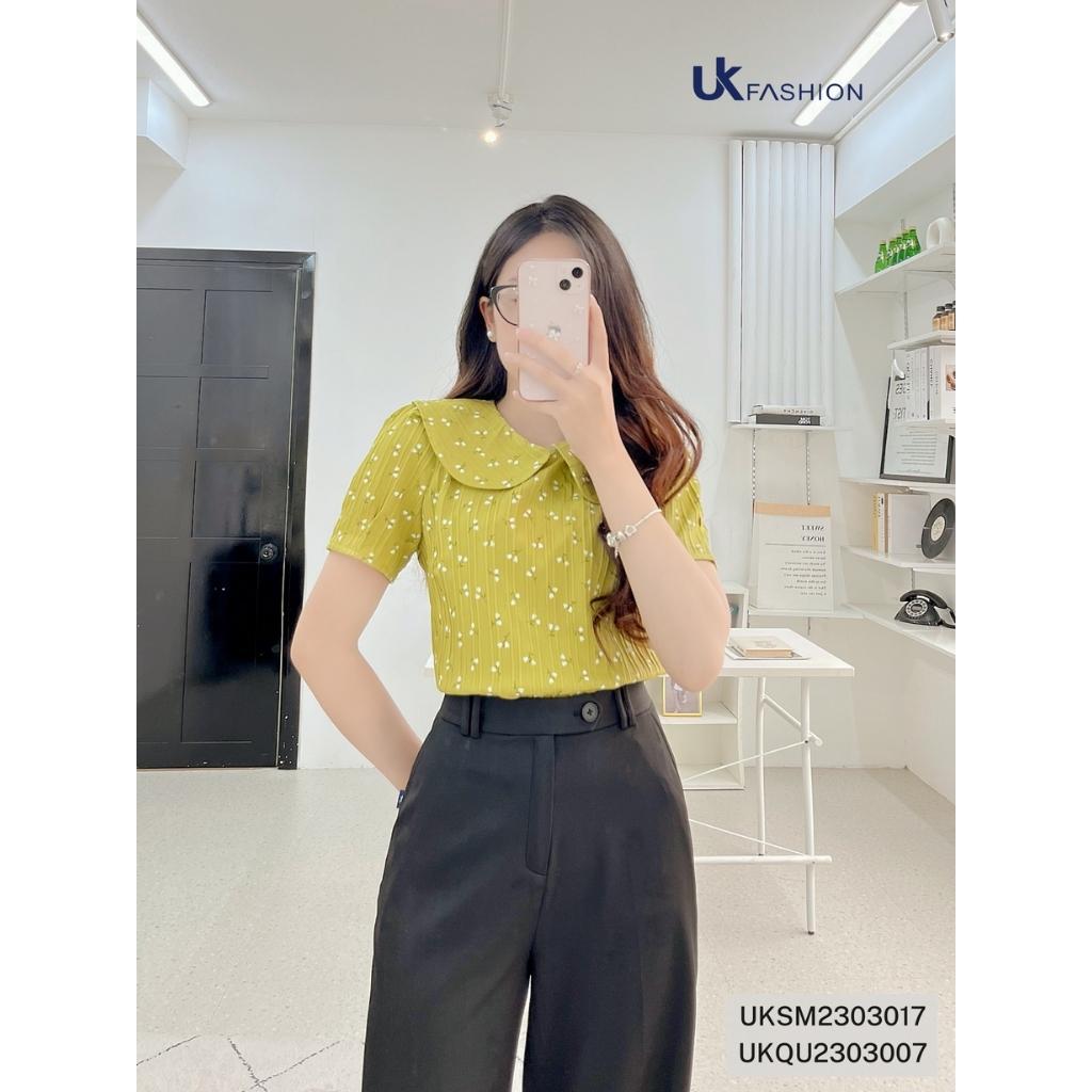 Quần Dáng Xuông NK Fashion Thiết Kế Ống Rộng Kiểu Dáng Đơn Giản Thanh Lịch Chất Vải Thoáng Mát Mềm Mịn UKQU2303007