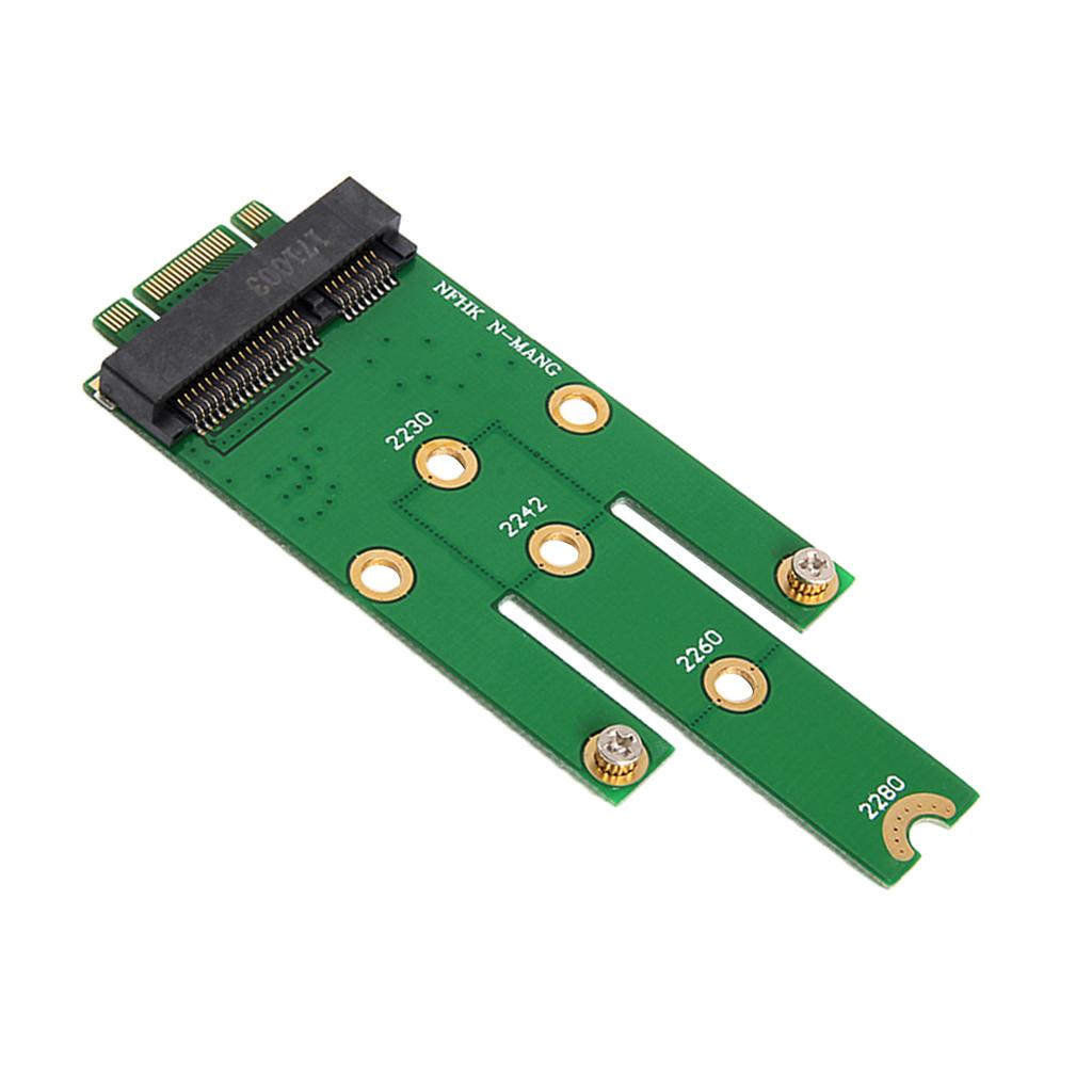 New mSATA Mini PCI-E 3.0 SSD to NGFF M.2 B Key SATA Interface Adapter Card