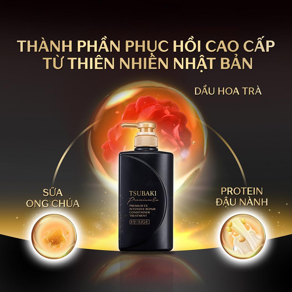 Dầu Xả Tsubaki Phục Hồi Hư Tổn Chuyên Sâu Premium Ex Intensive Repair Conditioner 490ml