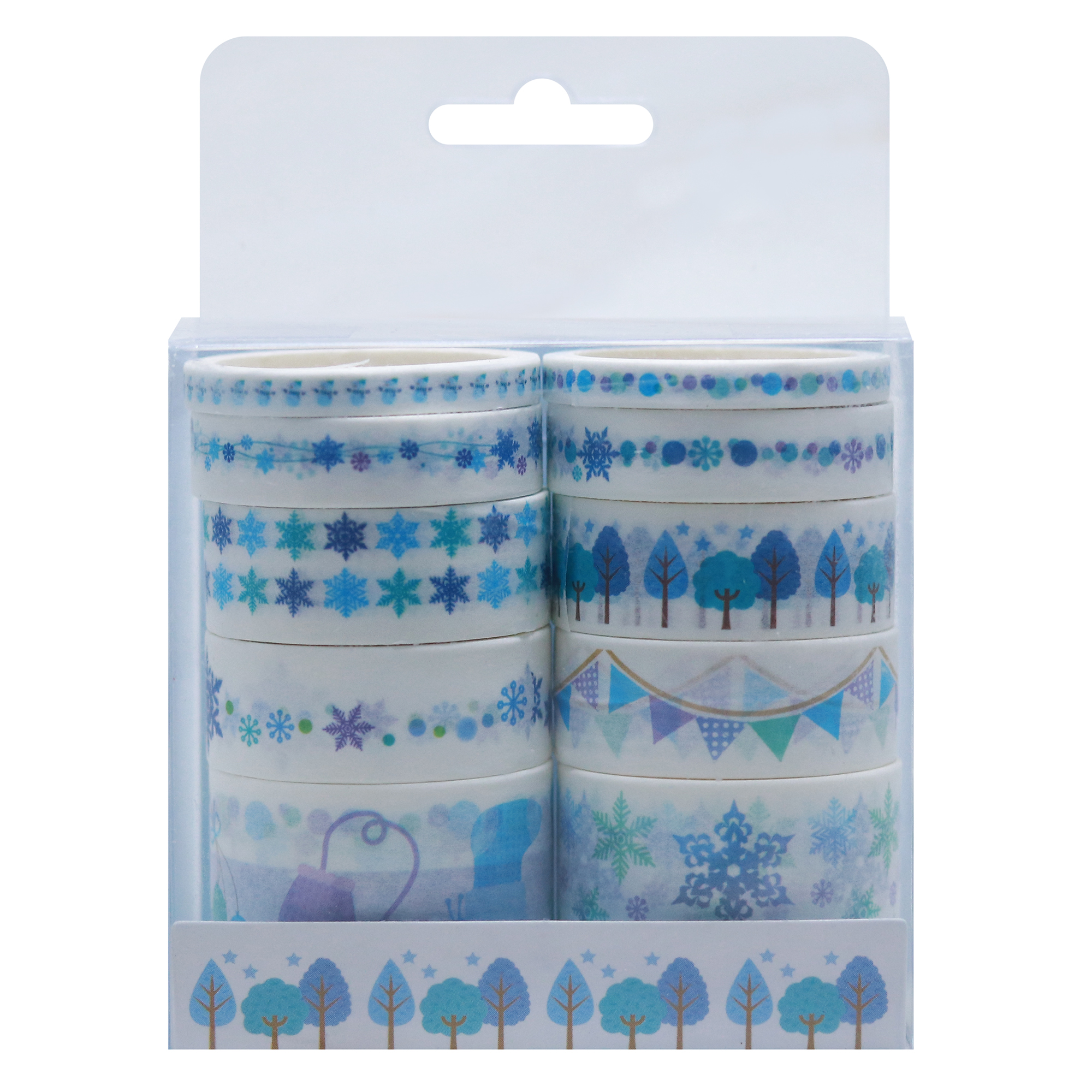 Set 10 cuộn băng dính washi tape trang trí planner (Mẫu Ngẫu nhiên)