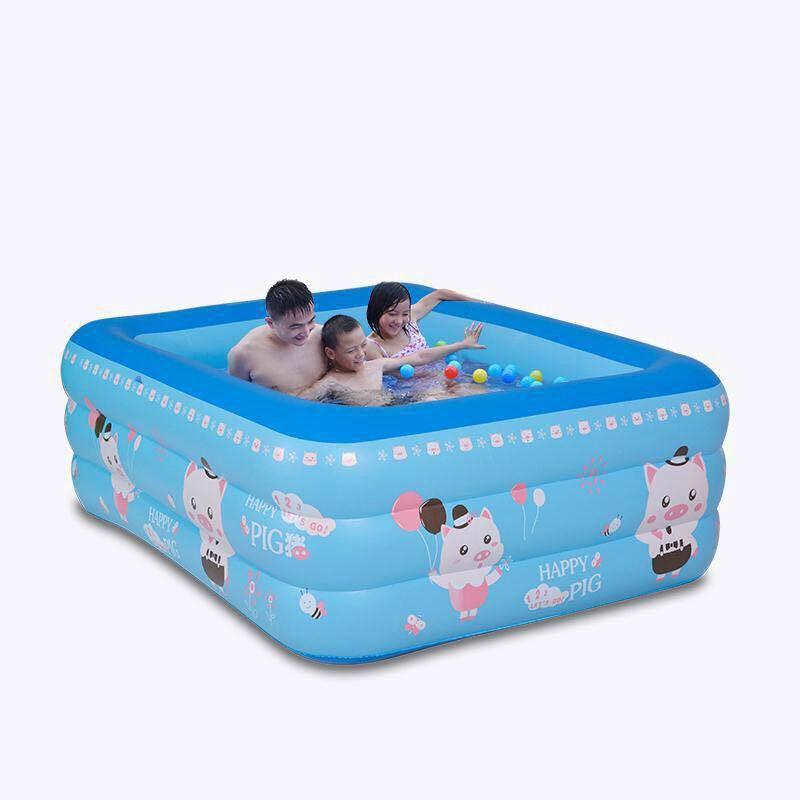 BỂ BƠI PHAO BƠI 1M2 1M3 1M5 1M8 2M1 2M4 HÌNH CHỮ NHẬT 3 TẦNG
