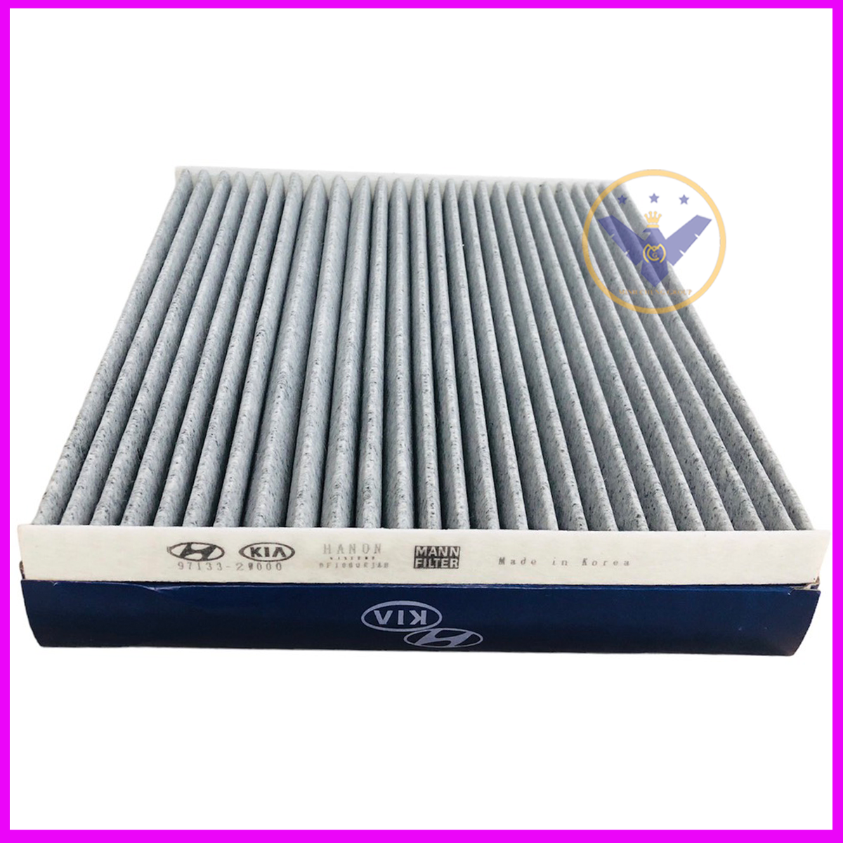 Lọc gió điều hòa than hoạt tính cho xe Santafe , Sedona, Cerato 2.0, Optima, Sonata, Carnival, Azera  -mã  97133-2W000