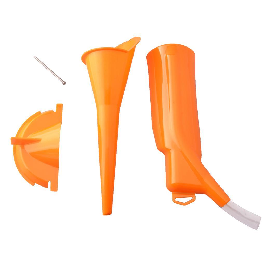 SET OF 3  Car Motorcycle Funnel Oil Water Gas Fuel  & Filter