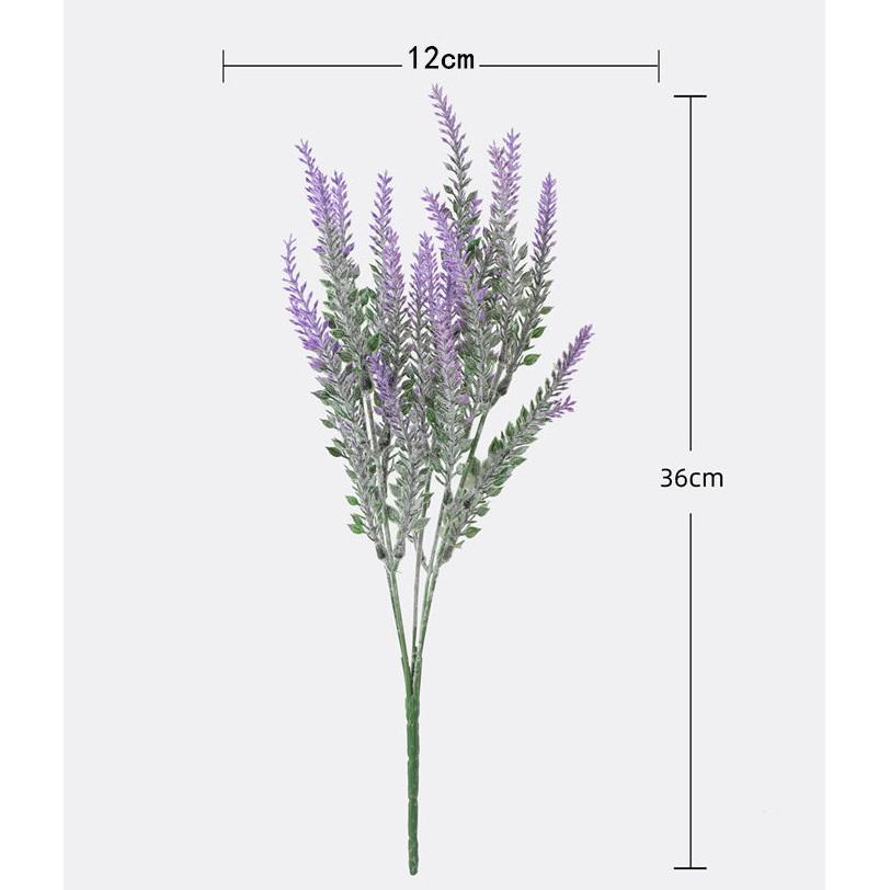 Hoa lavender giả 5 nhánh  trang trí phòng siêu xinh 38cm