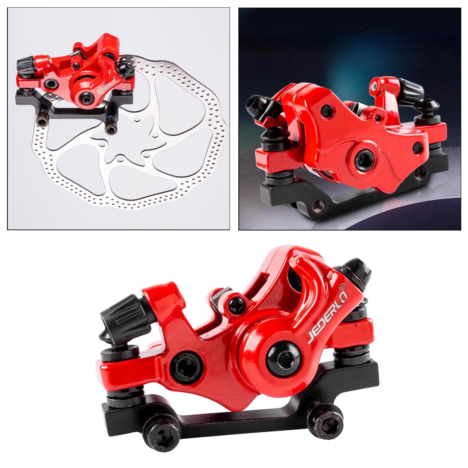 2xSolid Bike Disc Brake Caliper R160/F180 Rotor Disc Calipers Red F160 R140