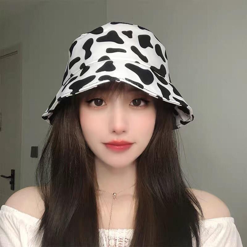 Nón bucket vành tròn unisex Bò Sữa nam nữ phong cách ulzzang