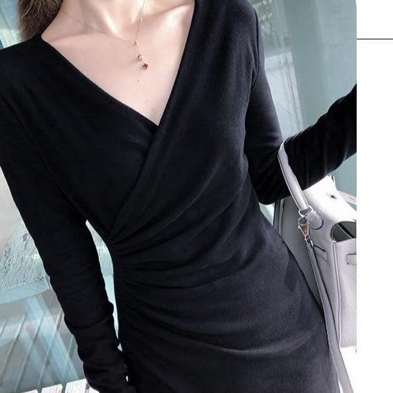 ĐẦM MÀU ĐEN DỰ TIỆC NHÚN EO SANG CHẢNH