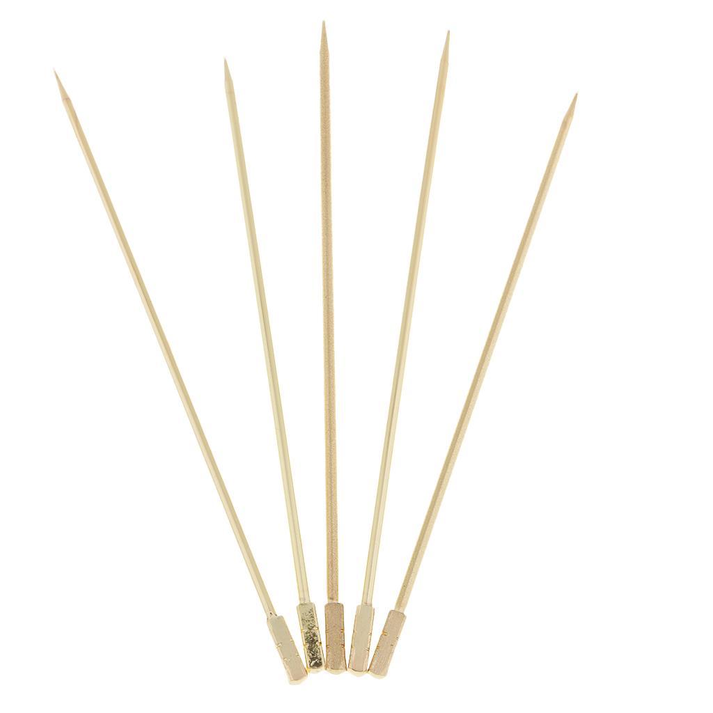 2-4pack 5Pcs/set Stainless steel Cocktail Picks Cocktail Fruit Sticks Bar Tools