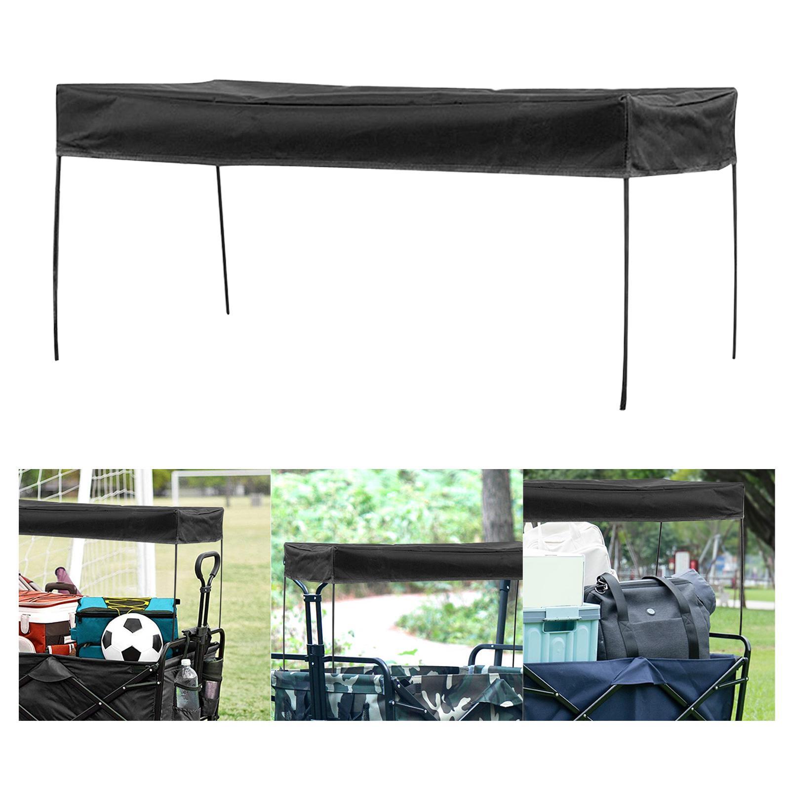 Wagon Canopy Transport Trailer Garden Camping Cart Sunshade