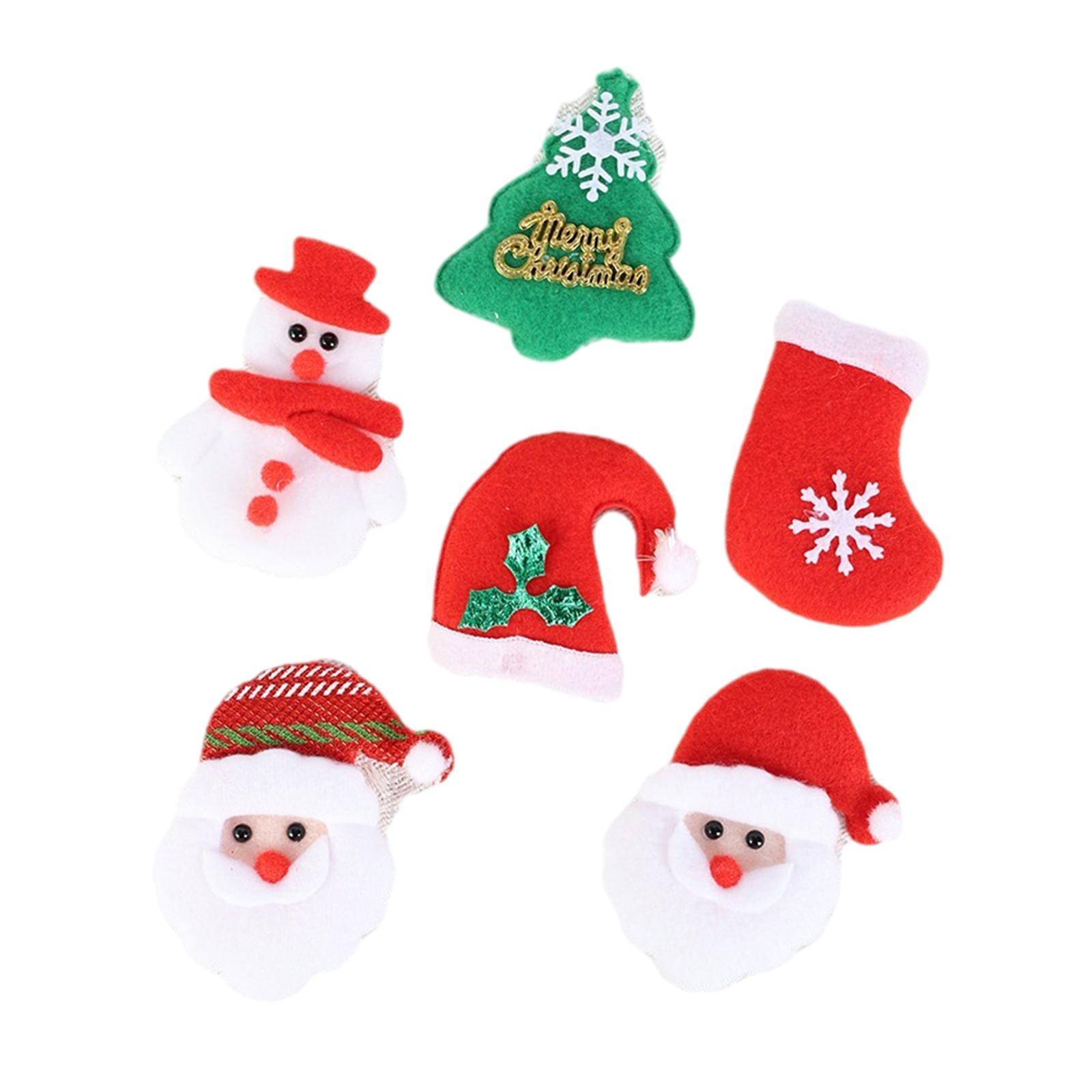 6x Christmas Ornaments Atmosphere Festive Party Supplies Hanging Decoration