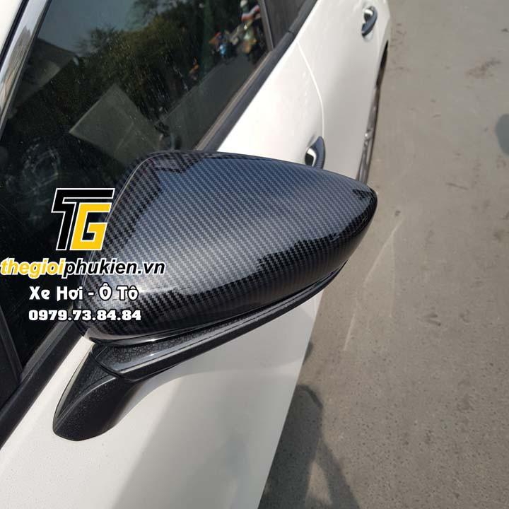 Bộ ốp gương chiếu hậu Mazda 3 2020 vân Carbon cap cấp