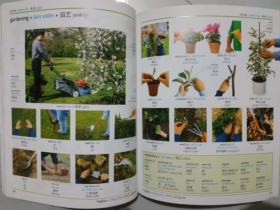 Combo 2 sách Từ điển hình ảnh Tam Ngữ Trung Anh Việt – Visual English Vietnamese Chinese Trilingual Dictionary +Hack nhanh kỹ năng nghe tiếng Trung+DVD tài liệu