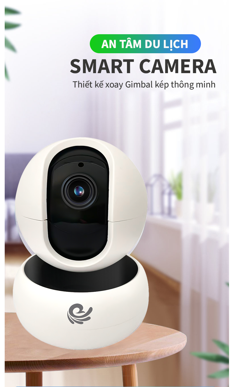 Camera Wifi Trong Nhà Viet Star Quoc Te Model YS-2021, Độ Phân Giải 2.0Mpx, Đàm Thoại 2 Chiều - Hàng Chính Hãng