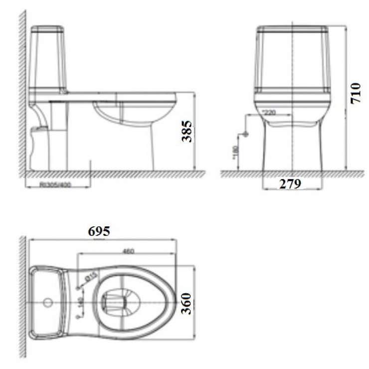 Bồn Cầu American Standard VF-1858S3 Nắp Rửa Cơ