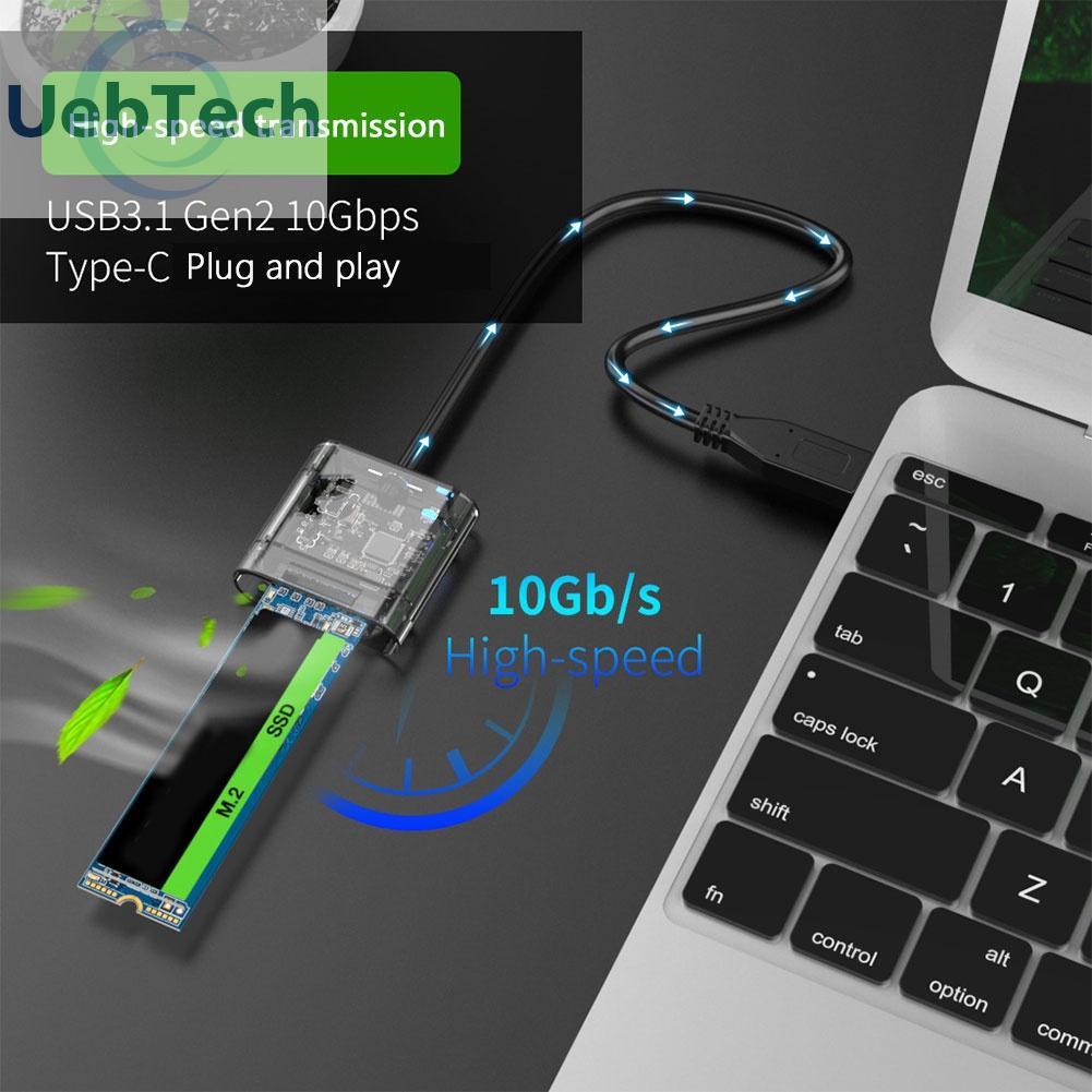 Hộp đựng ổ cứng Uebtech M2 SSD M.2 sang USB3.0 Gen 1 5Gbps SATA NGFF SSD